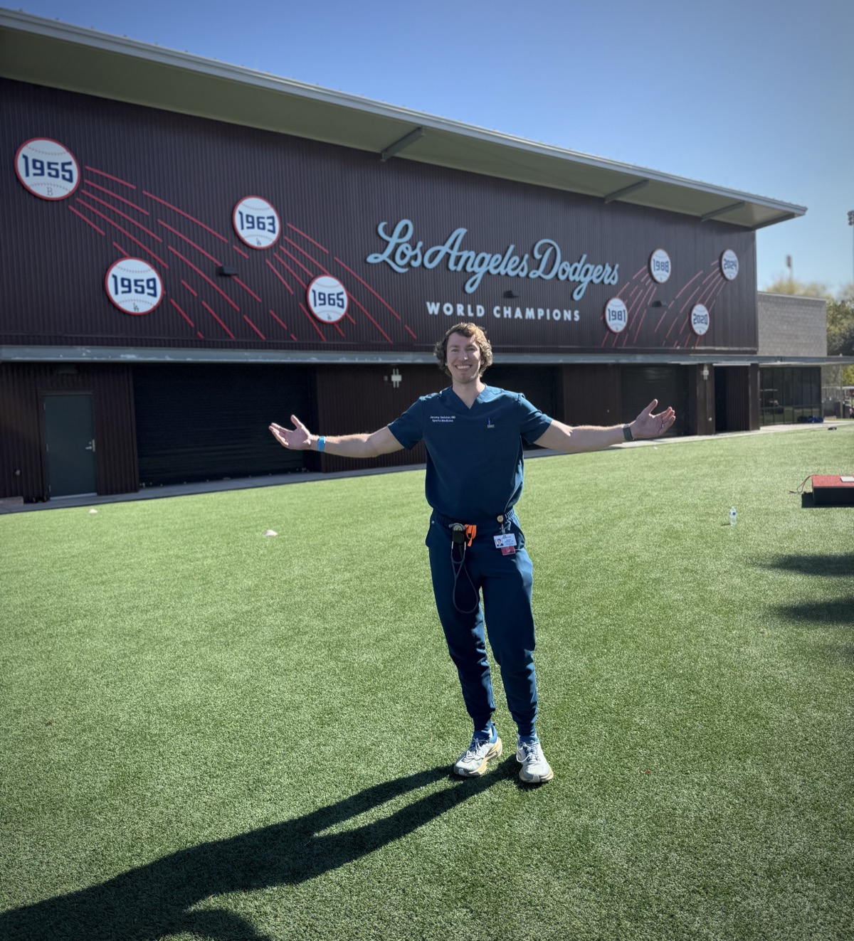 Dr. Swisher at LA Dodgers Spring Training