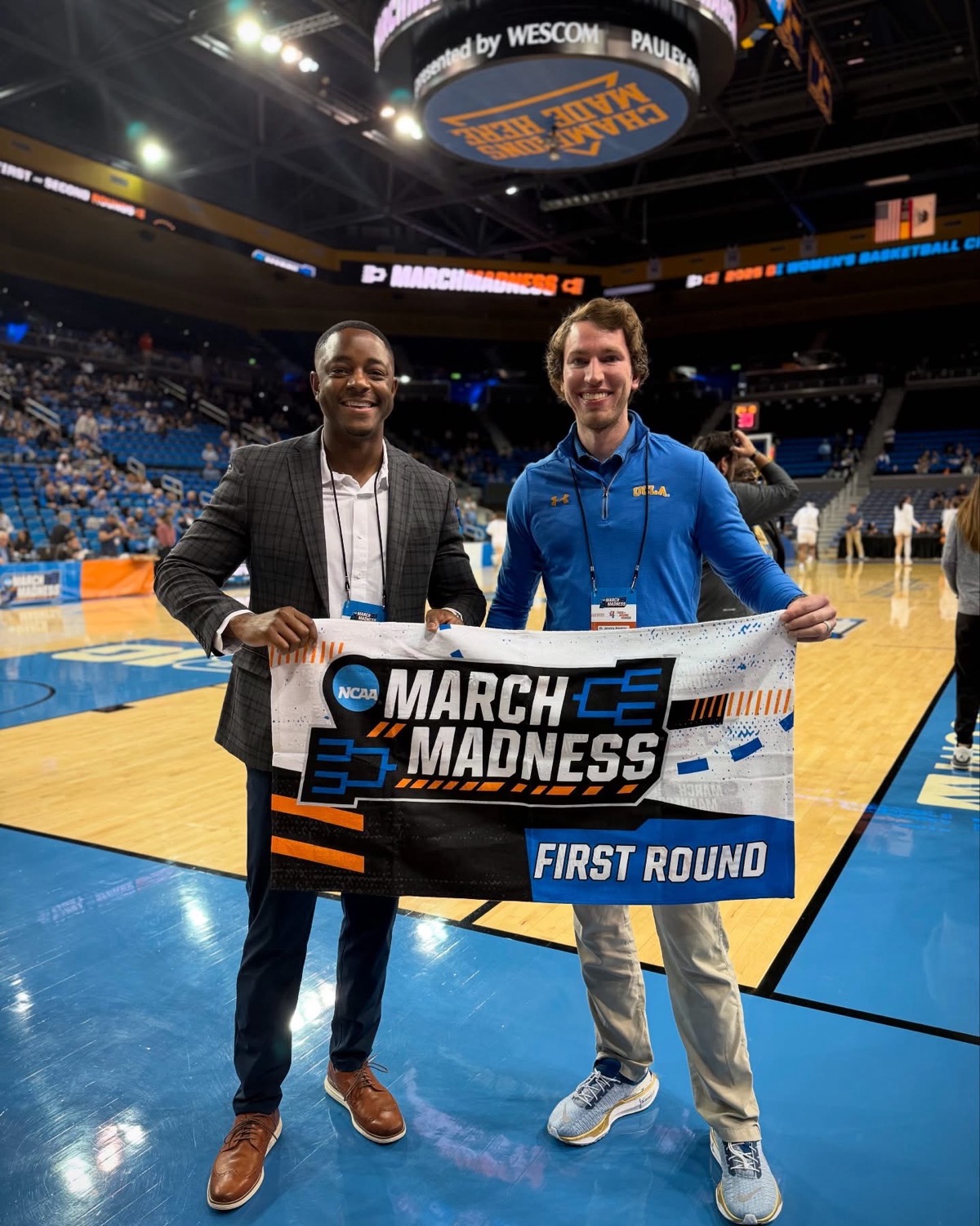 Dr. Swisher at NCAA March Madness First Round at Pauley Pavilion