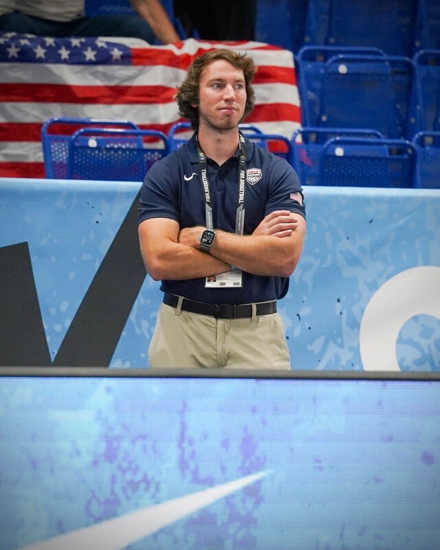 Dr. Jeremy Swisher courtside with USA Basketball at the 2026 Women's U17 Basketball World Cup